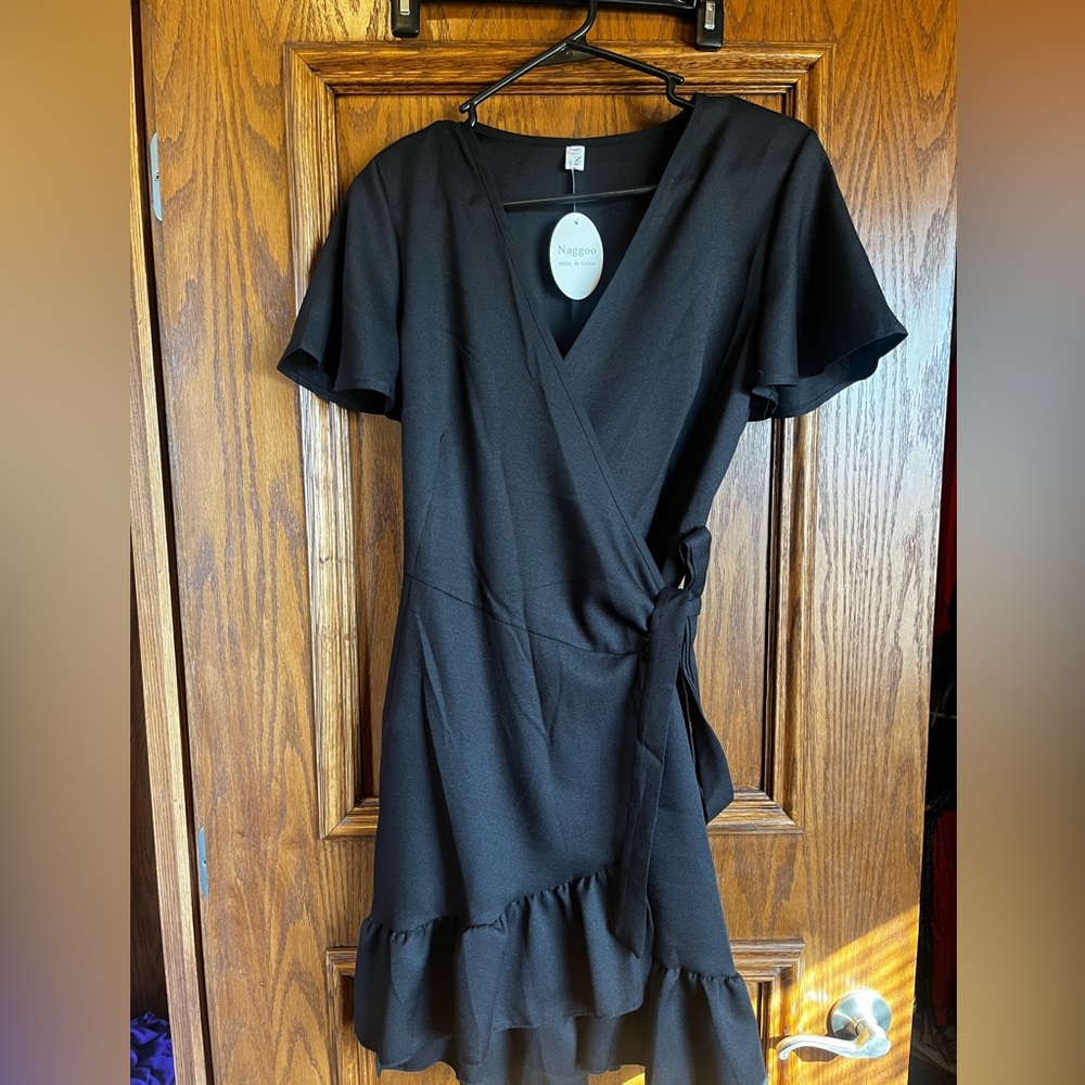 Black Wrap Dress